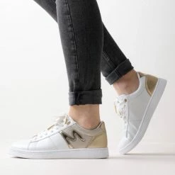 Mexx Dames Sneaker Jexxi Wit / Goud