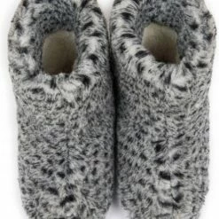LuLu Wonen LuLu- Wollen Sloffen / Pantoffels Met Antislipzool - Grijs Gemêleerd -maat 41 - Unisex -dames-schoenen Verkoop 550x687 27