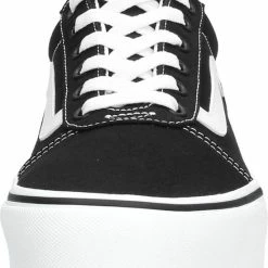 Vans Ward Platform Canvas Dames Sneakers - Black/White - Maat 42 -dames-schoenen Verkoop 550x687 7