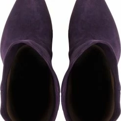 Lina Locchi Enkellaarsjes Dames / Laarzen / Damesschoenen - Suède - L1175 - Paars - Maat 39 -dames-schoenen Verkoop 550x688