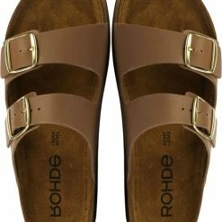 Rohde Slippers Vrouwen - 5865 - Maat 39 - Cognac -dames-schoenen Verkoop 550x695 4