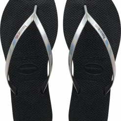 Havaianas You Metallic Unisex Slippers - New Graphite - Maat 39/40 -dames-schoenen Verkoop 550x698