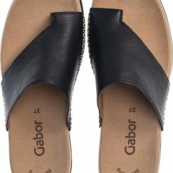 Gabor 03.700.27 Dames Slippers - Zwart - Maat 38 -dames-schoenen Verkoop 550x701 4