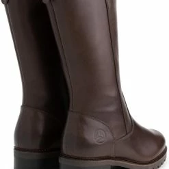 Travelin' Fitjar Leren Dames Laarzen - Wol Gevoerde Laars - Donkerbruin Leer - Maat 36 -dames-schoenen Verkoop 550x706