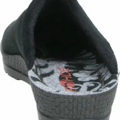 Rohde Dames Pantoffel - Zwart - Maat 43 -dames-schoenen Verkoop 550x706 4