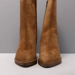 VIA VAI Kailee Faye Enkellaarsjes Dames - Cognac - Maat 39 -dames-schoenen Verkoop 550x707 1