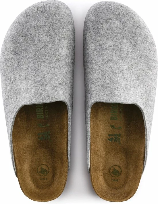 Birkenstock Amsterdam Light Gray Narrow VEG Felt Wooly Home Unisex Pantoffels - Lichtgrijs - Maat 41 5 Birkenstock Amsterdam Light Gray Narrow VEG Felt Wooly Home Unisex Pantoffels - Lichtgrijs - Maat 41 - Afbeelding 5