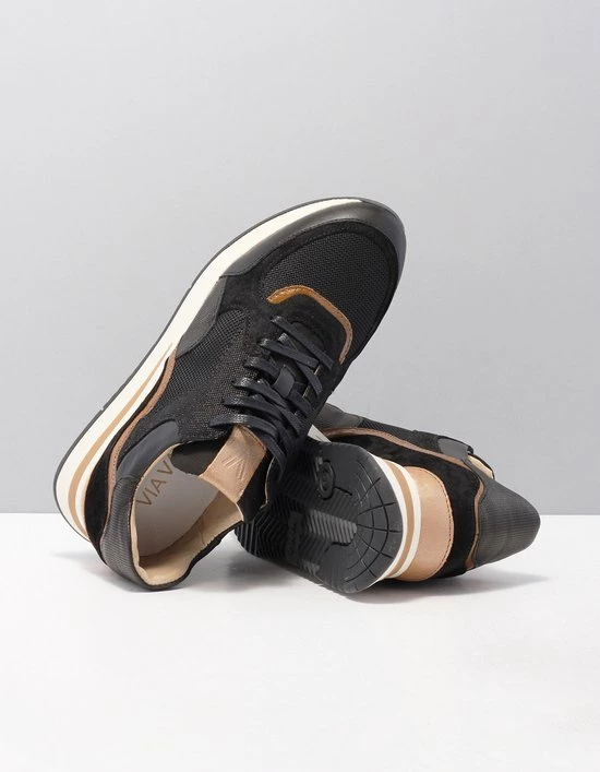 VIA VAI Nora Sooth Sneakers - Zwart - Maat 41 3 VIA VAI Nora Sooth Sneakers - Zwart - Maat 41 - Afbeelding 3