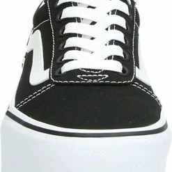 Vans Ward Platform Canvas Dames Sneakers - Black/White - Maat 42 -dames-schoenen Verkoop 550x708