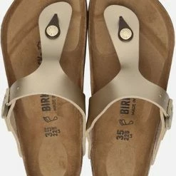 Birkenstock - Dames Sandalen Gizeh BS Gold (regular) - Goud - Maat 40 -dames-schoenen Verkoop 550x712