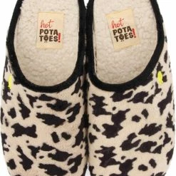 Hot Potatoes Novska Sloffen Dames - Koeienprint - Maat 40 -dames-schoenen Verkoop 550x713 1