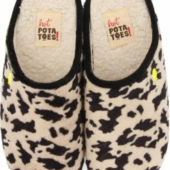 Hot Potatoes Novska Sloffen Dames - Koeienprint - Maat 40 -dames-schoenen Verkoop 550x714