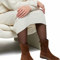 Gabor Enkellaarsjes Dames / Laarzen / Damesschoenen - Suède - 71.773 - Bruin - Maat 40 -dames-schoenen Verkoop 550x724 3