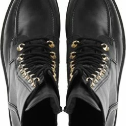 Gabor Veterboots Dames / Laarzen / Damesschoenen - Leer - 92.723.57 - Zwart - Maat 39 -dames-schoenen Verkoop 550x729 8