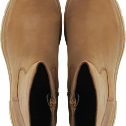 Lina Locchi Enkellaarsjes Dames / Laarzen / Damesschoenen - Leer - L1202 - Midden Bruin - Maat 37 -dames-schoenen Verkoop 550x731 11