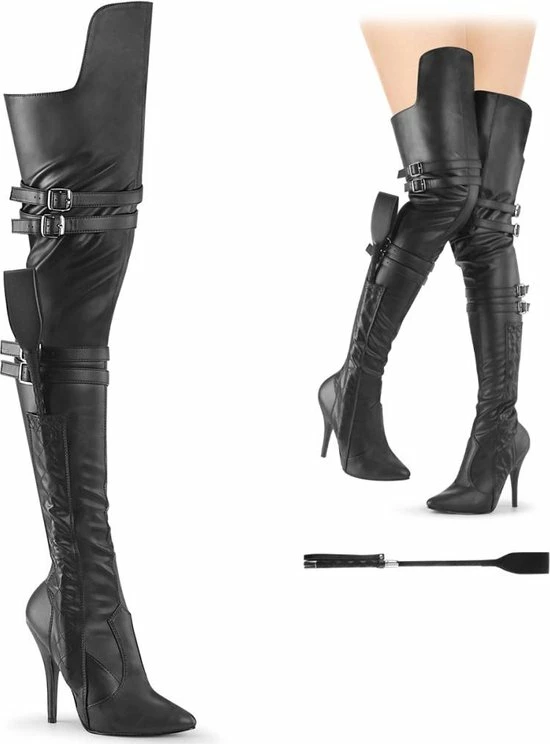 Pleaser Overknee Laarzen -41 Shoes- SEDUCE-3080 US 11 Zwart 1 Pleaser Overknee Laarzen -41 Shoes- SEDUCE-3080 US 11 Zwart