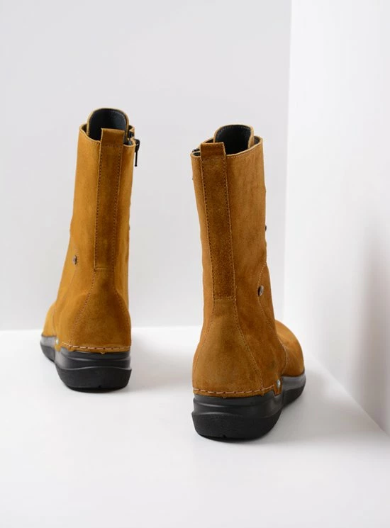 Wolky Veterschoenen Zigzag Donker Oker Suede 3 Wolky Veterschoenen Zigzag Donker Oker Suede - Afbeelding 3