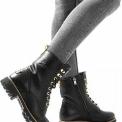 Panama Jack Fara Igloo Trav B1 Veterboots Zwart - Dames - Maat 41 -dames-schoenen Verkoop 550x748