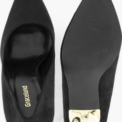 Graceland Zwarte Pump Spitse Neus - Maat 38 -dames-schoenen Verkoop 550x752 1