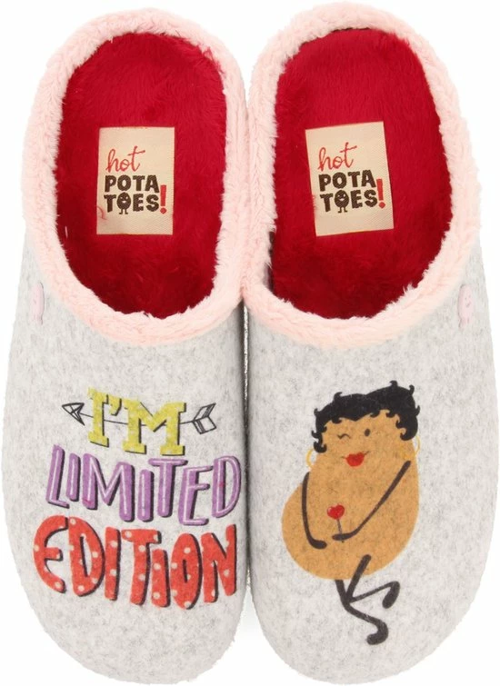Hot Potatoes Dundalk Sloffen Dames - Grijs - Maat 41 3 Hot Potatoes Dundalk Sloffen Dames - Grijs - Maat 41 - Afbeelding 3