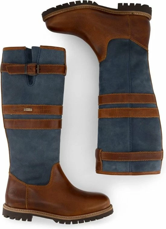 Travelin' Norway - Dames Wolgevoerde Outdoorlaars - Waterdicht En Ademend - Wandellaarzen - Blauw Leer - Maat 41 3 Travelin' Norway - Dames Wolgevoerde Outdoorlaars - Waterdicht En Ademend - Wandellaarzen - Blauw Leer - Maat 41 - Afbeelding 3