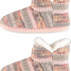 Apollo Pantoffels Dames - Sloffen - Pantoffels - Sloffen Dames - Hoog - Patroon - Goud/roze - Maat 39/40 -dames-schoenen Verkoop 550x762 1