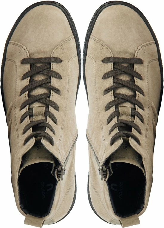 Hartjes Vrouwen Suède Hoge Sneakers / Damesschoenen 172.1422 - Beige - Maat 41 5 Hartjes Vrouwen Suède Hoge Sneakers / Damesschoenen 172.1422 - Beige - Maat 41 - Afbeelding 5