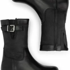 Travelin' Gyland Leren Dames Laarzen - Wol Gevoerde Laars - Zwart Leer - Maat 36 -dames-schoenen Verkoop 550x765