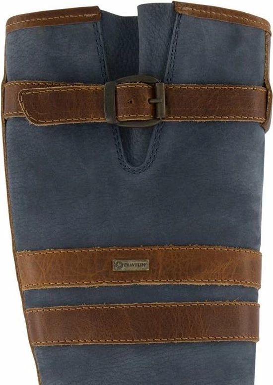 Travelin' Norway - Dames Wolgevoerde Outdoorlaars - Waterdicht En Ademend - Wandellaarzen - Blauw Leer - Maat 41 6 Travelin' Norway - Dames Wolgevoerde Outdoorlaars - Waterdicht En Ademend - Wandellaarzen - Blauw Leer - Maat 41 - Afbeelding 6