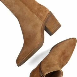 VIA VAI Kailee Faye Enkellaarsjes Dames - Cognac - Maat 39 -dames-schoenen Verkoop 550x792