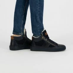 NoGRZ P.DaCortona Hoge Leren Damessneakers - Gevoerde Veterschoenen - Blauw Leer - Maat 38 16 NoGRZ P.DaCortona Hoge Leren Damessneakers - Gevoerde Veterschoenen - Blauw Leer - Maat 38 -dames-schoenen Verkoop 550x793 11