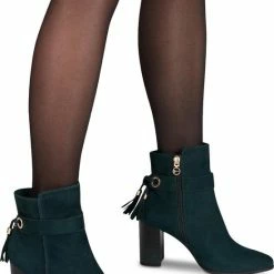 Tamaris Tamaris Enkellaarsjes Groen Leer - Maat 36 -dames-schoenen Verkoop 550x793 13