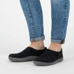 Travelin' In-Home Dames Sloffen - Wollen Pantoffels - Suede Zool - Grijs - Maat 39 16 Travelin' In-Home Dames Sloffen - Wollen Pantoffels - Suede Zool - Grijs - Maat 39 -dames-schoenen Verkoop 550x793 15