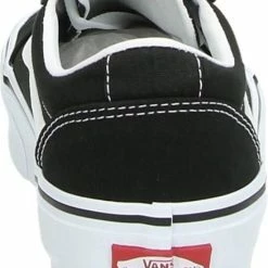 Vans Ward Platform Canvas Dames Sneakers - Black/White - Maat 42 -dames-schoenen Verkoop 550x800 1