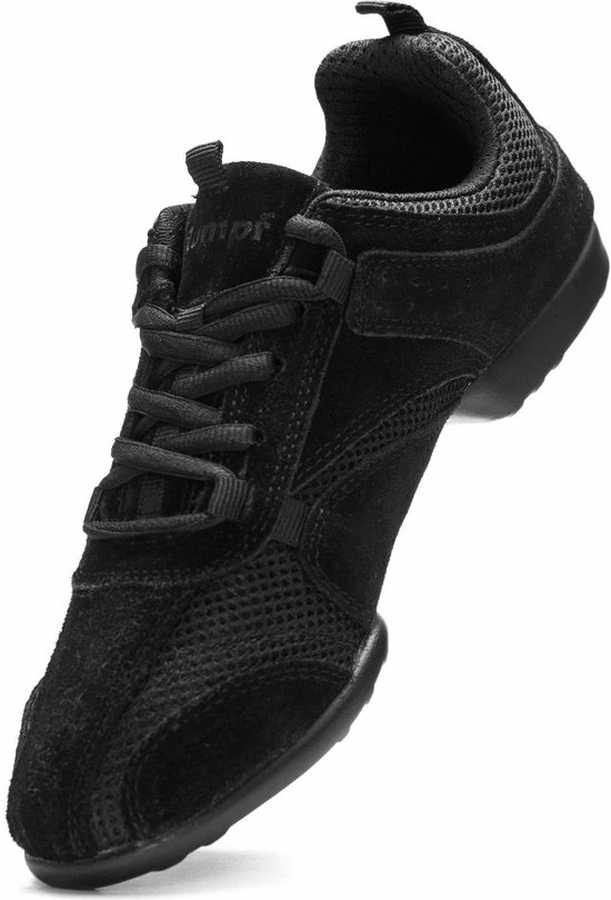 Danssneakers Splitzool Rumpf Nero - Balfolk Trainingsschoen - Zwarte Salsasneakers - Schoenmaat 39 4 Danssneakers Splitzool Rumpf Nero - Balfolk Trainingsschoen - Zwarte Salsasneakers - Schoenmaat 39 - Afbeelding 4