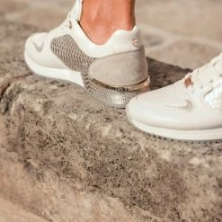 Mexx Dames Sneaker Fleur Beige / Goud -dames-schoenen Verkoop 550x825 4