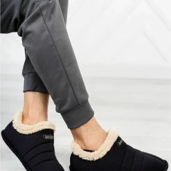 Moda Frato Unisex Panduf - Huisschoenen - Huislaarzen - Wollen Laarzen - Maat 44/45 - Antislipbasis - Zwart -dames-schoenen Verkoop 550x830 4